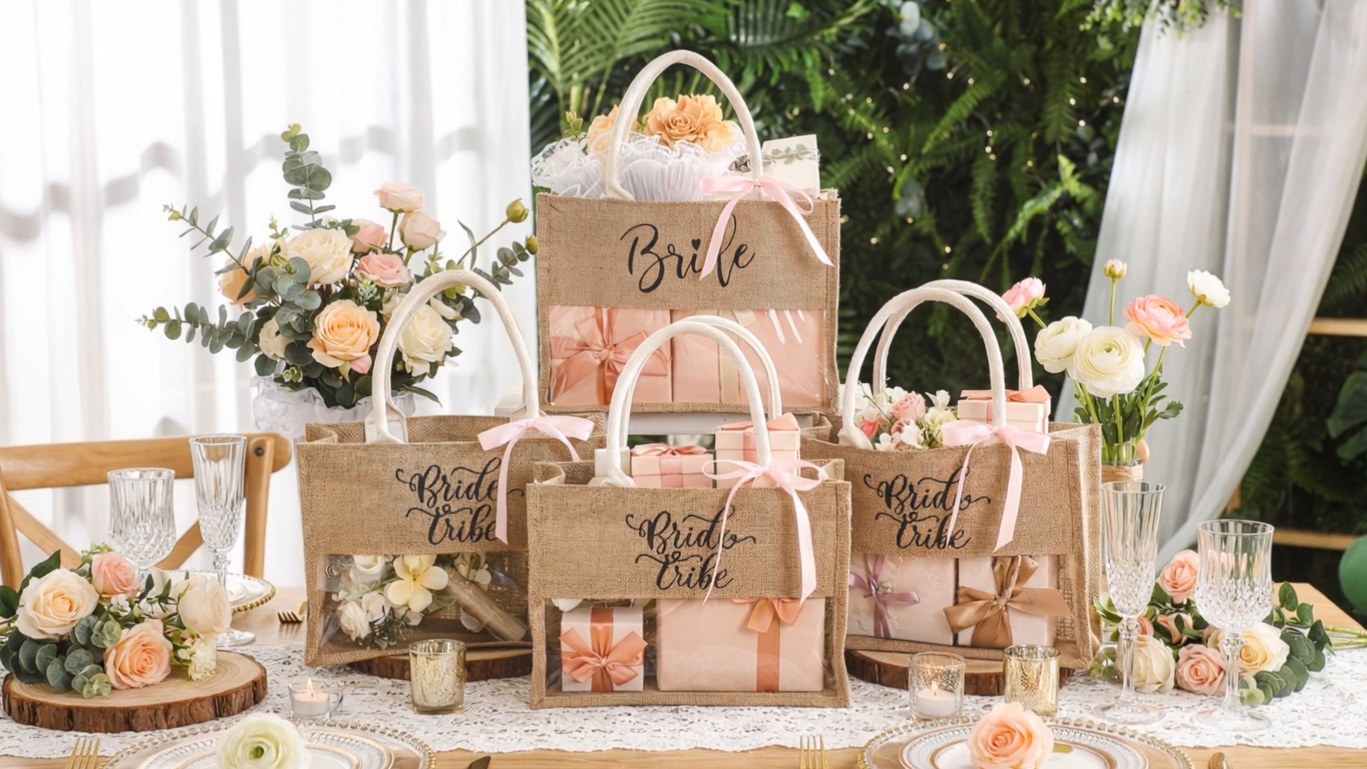 Amazon.com: Locmeo 8 Pcs Bachelorette Beach Bag Bridal Party Tote